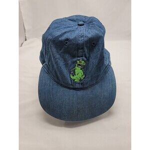 Nickelodeon Rugrats Reptar Blue Denim Jean Hat Cap 2018 Viacom OSFM Cartoon Dad